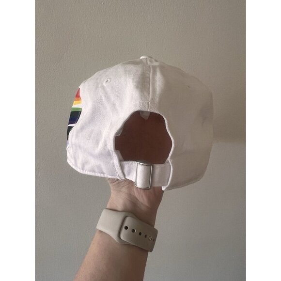 Peloton pride activewear rainbow white hat cap love adjustable - Picture 3 of 6